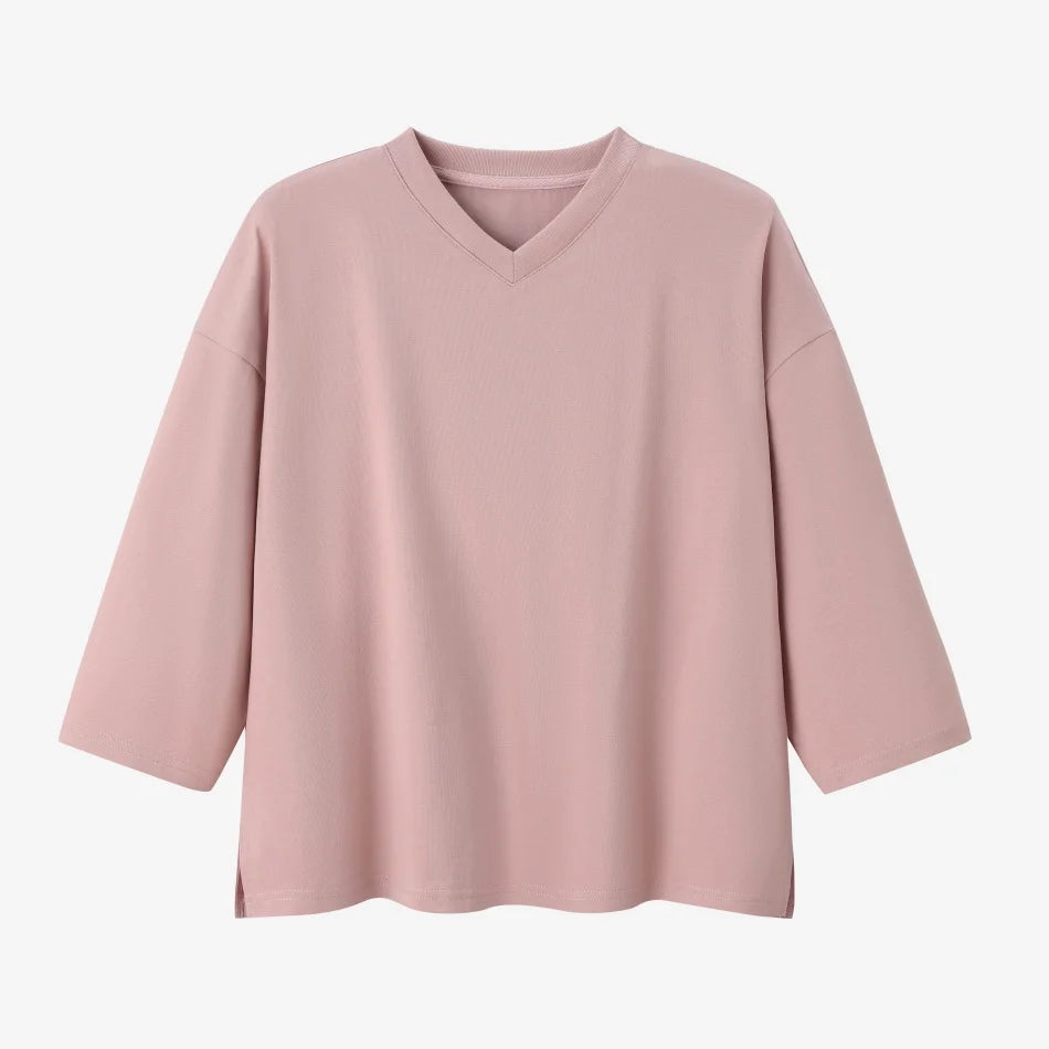 pink shirt Color Women’s Oversized Knit Dress Set – Casual A-Line Style
