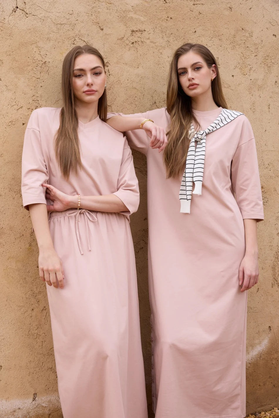 Women’s Oversized Knit Dress Set – Casual A-Line Style